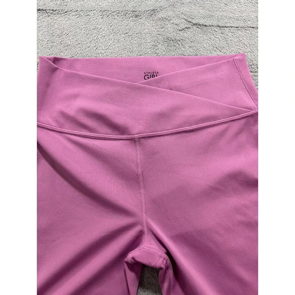 Athleta Girl XXL/16 Pink Transcend Crossover Flare Pants Athleisure Casual